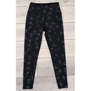 Beyond Yoga High Waisted Love Struck Midi Legging Size M Black Silver Dizzy BFF